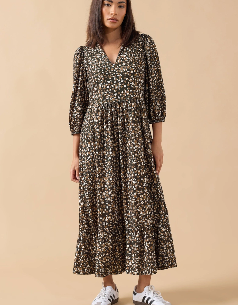 Petite Collar Maxi Dress