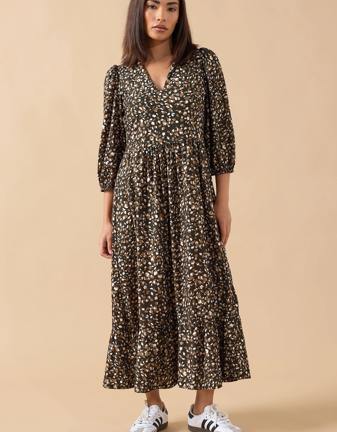 Petite Collar Maxi Dress, 2 of 1