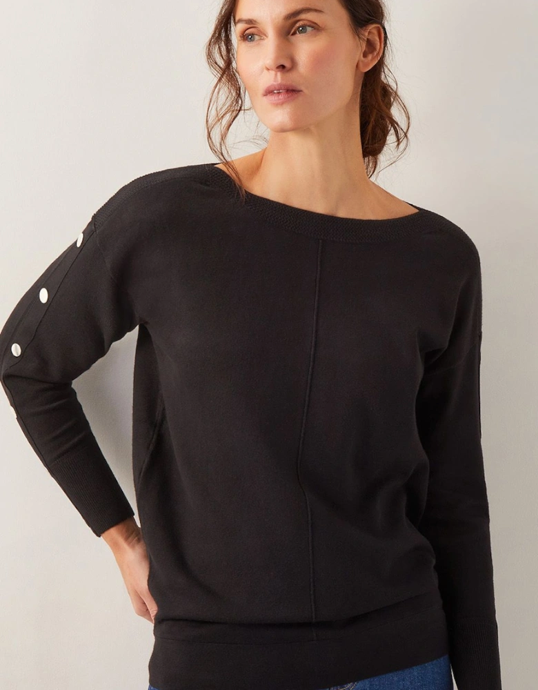 Bria Batwing Sweater Black