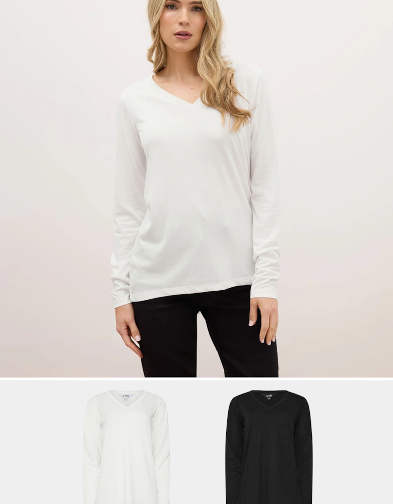 Tall Premium 2 Pack V-Neck Tops