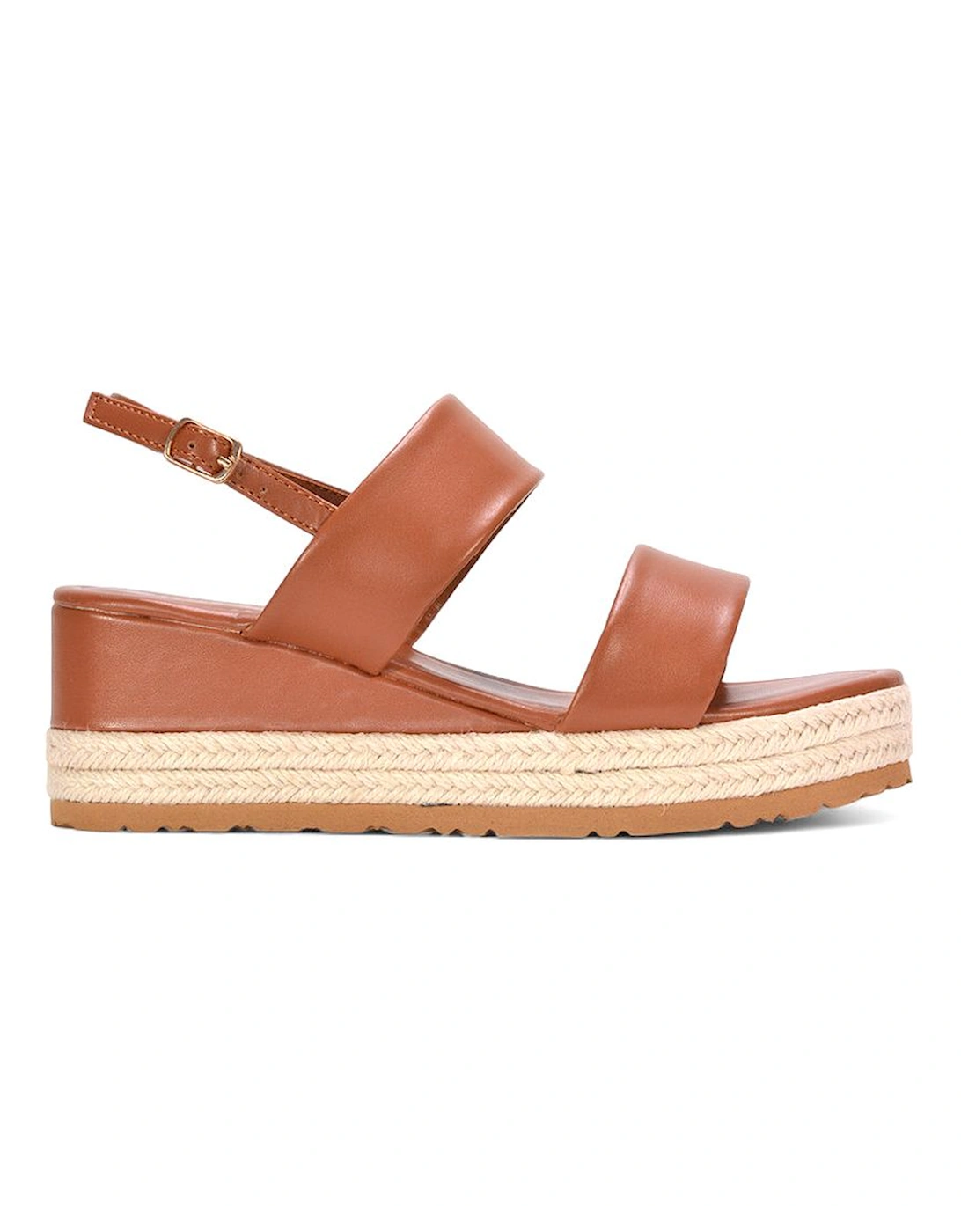 'Ally' Low Heel Platform Wedge Espadrill  Slingback Sandals, 2 of 1