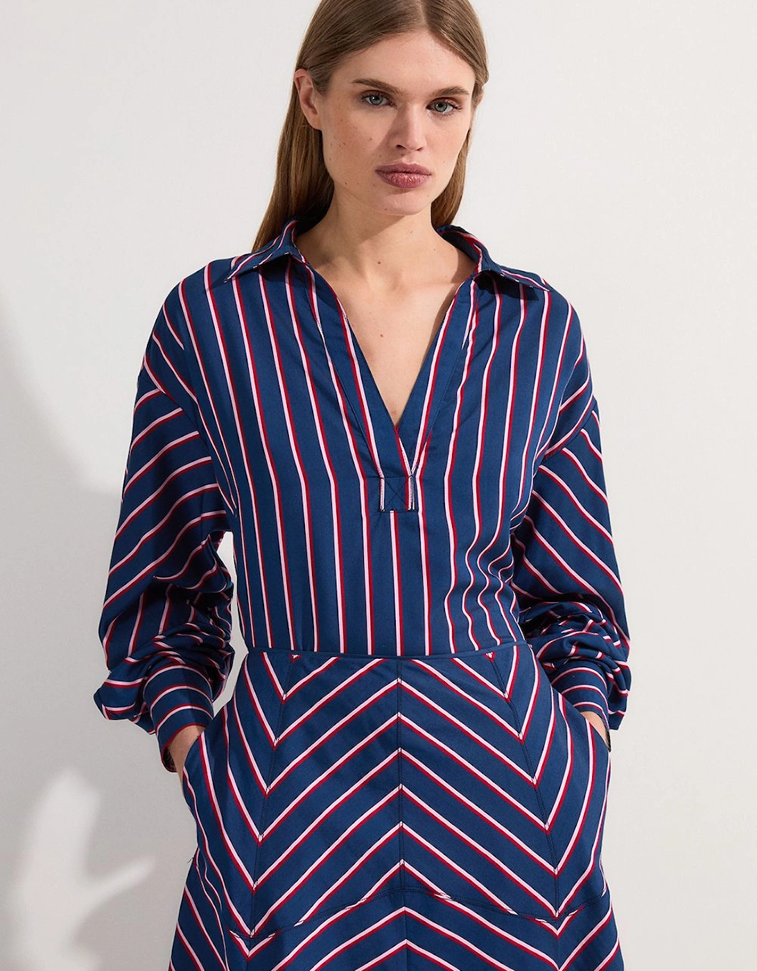 Cotton Stripe Tailored Shirt, 2 of 1