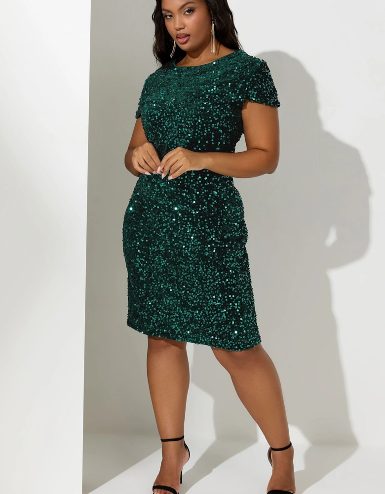 Velvet Sequin Dress