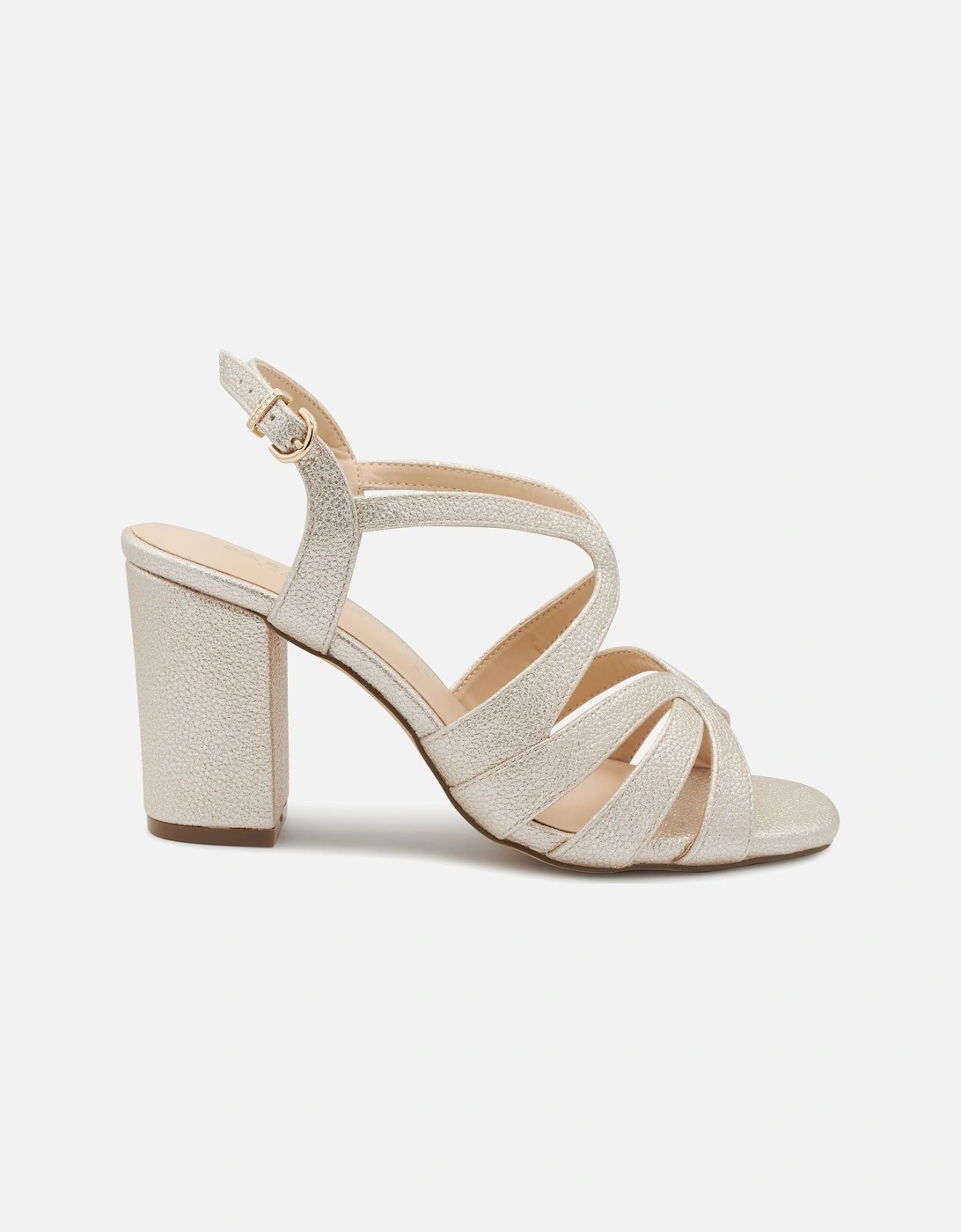 'Natalia' Glitter Block Heel Sandal, 2 of 1