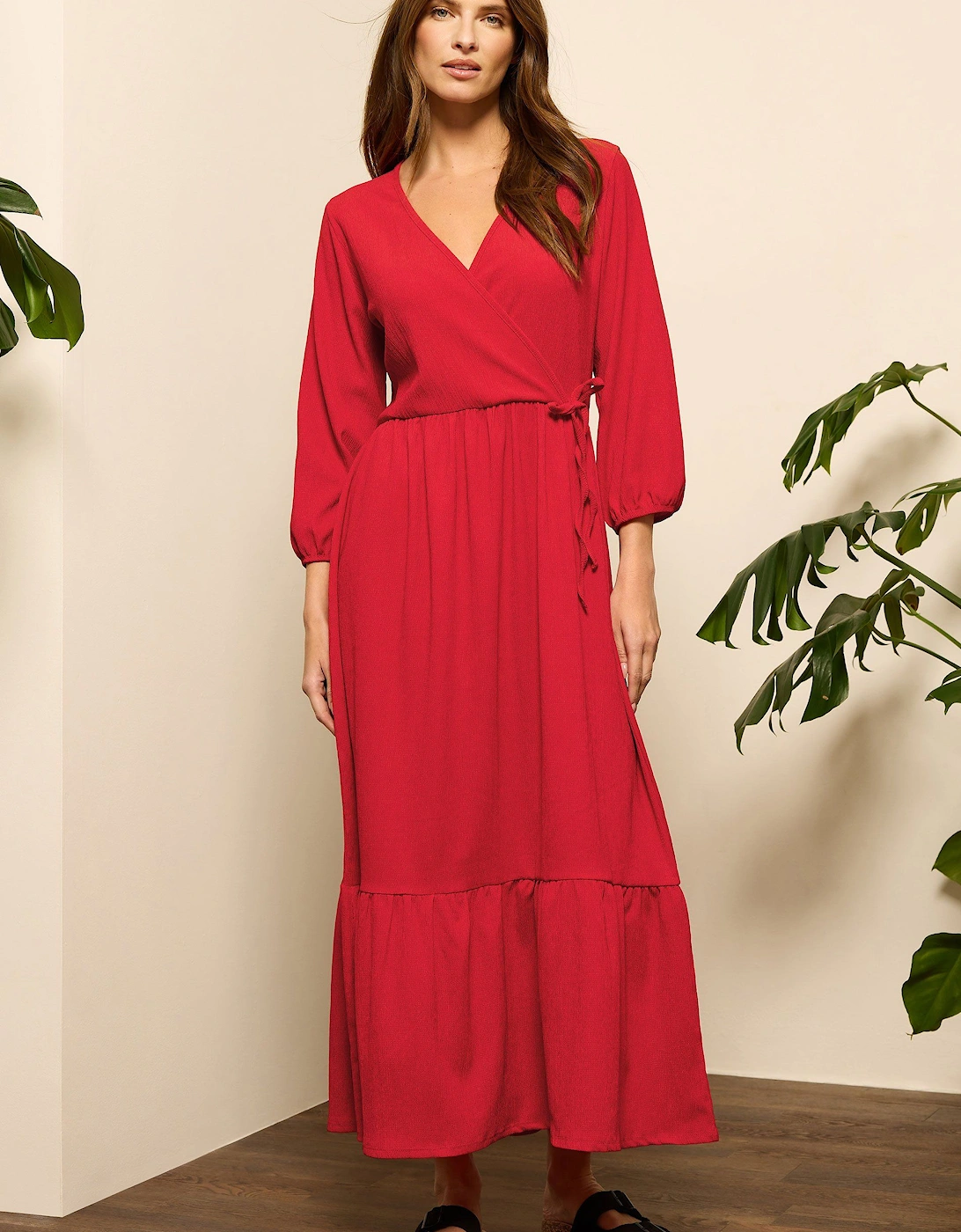 Tiered Wrap Dress, 2 of 1