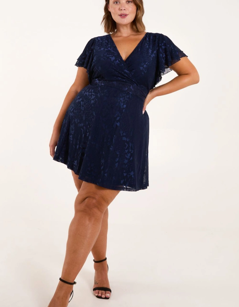 Curve Mesh Wrap Dress