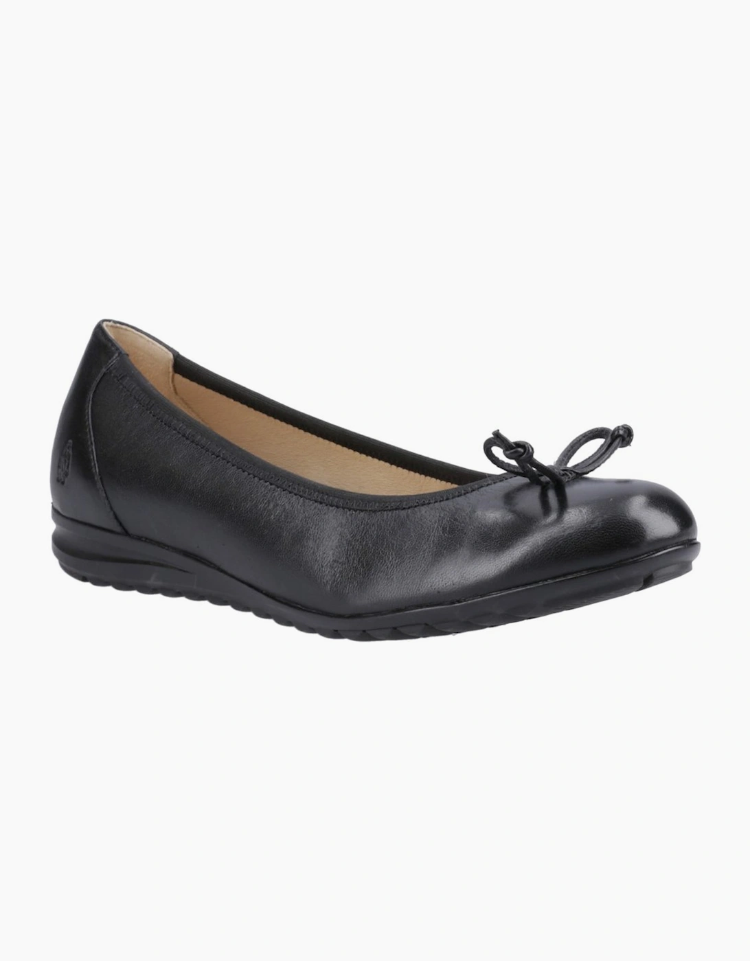 Hush Puppies Women's Black Lucille Bow Ballerina Shoes - Size 8