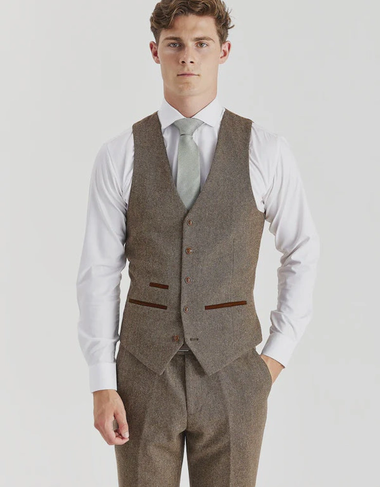 Oscar Waistcoat - Brown