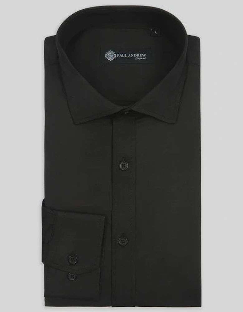 Oliver Cutaway Collar Shirt - Black