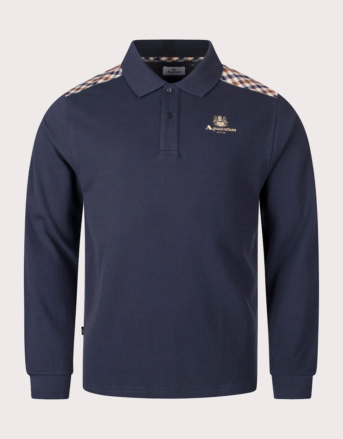 Stripes Piquet Long Sleeve Polo Shirt, 4 of 3