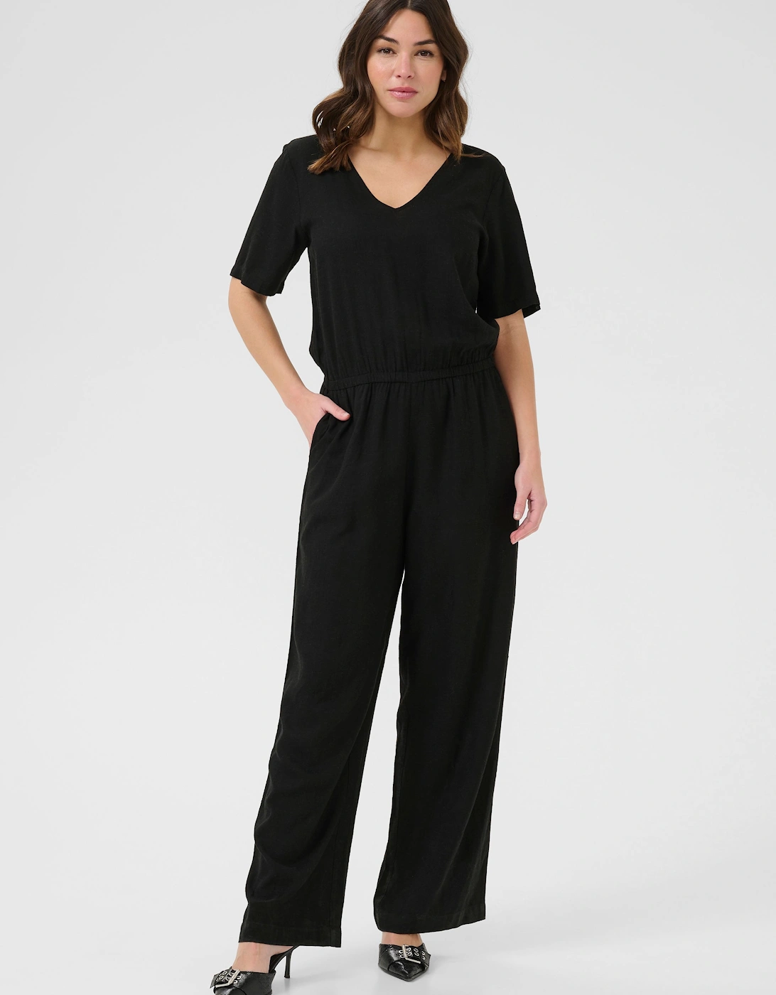 KAmilia V-Neck Short Sleeve Jumpsuit, 2 of 1