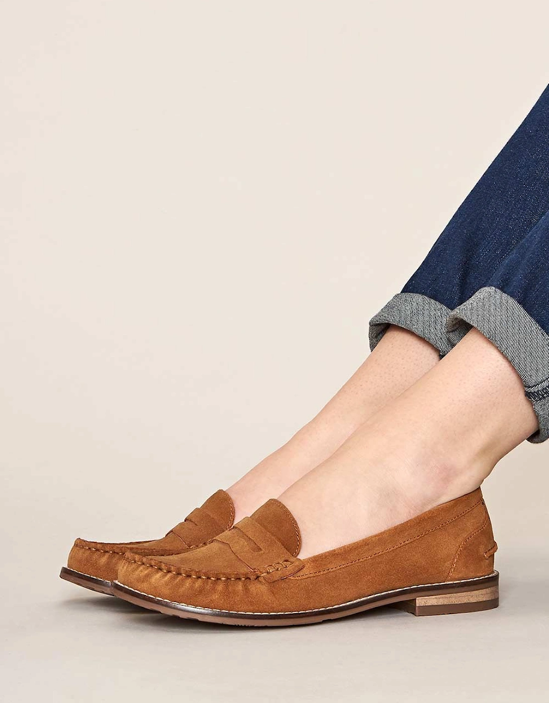 'Petrel Suede' Ladies Suede Loafers, 2 of 1