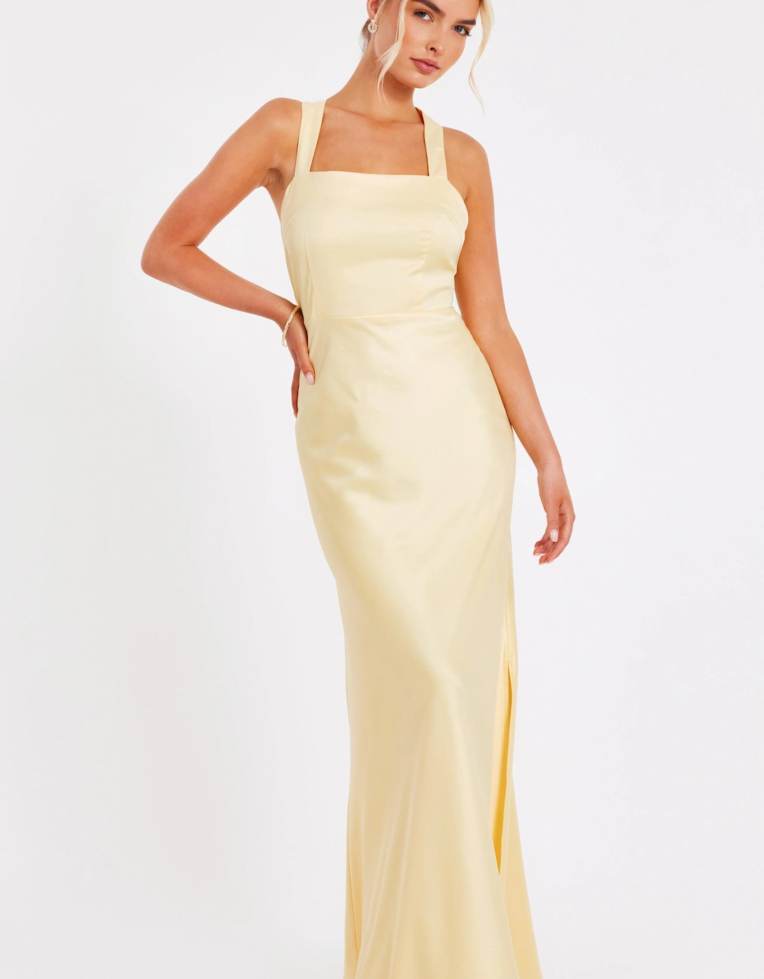 Lemon Square Neck Maxi Dress, 2 of 1