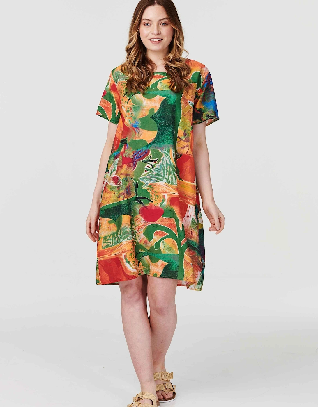 Abstract Print Tunic Dress, 2 of 1