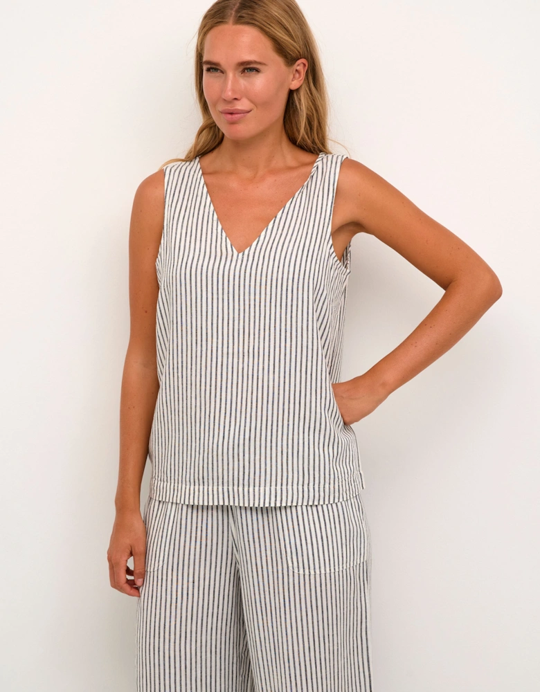Milia V-Neck Regular Fit Tank Top Plain