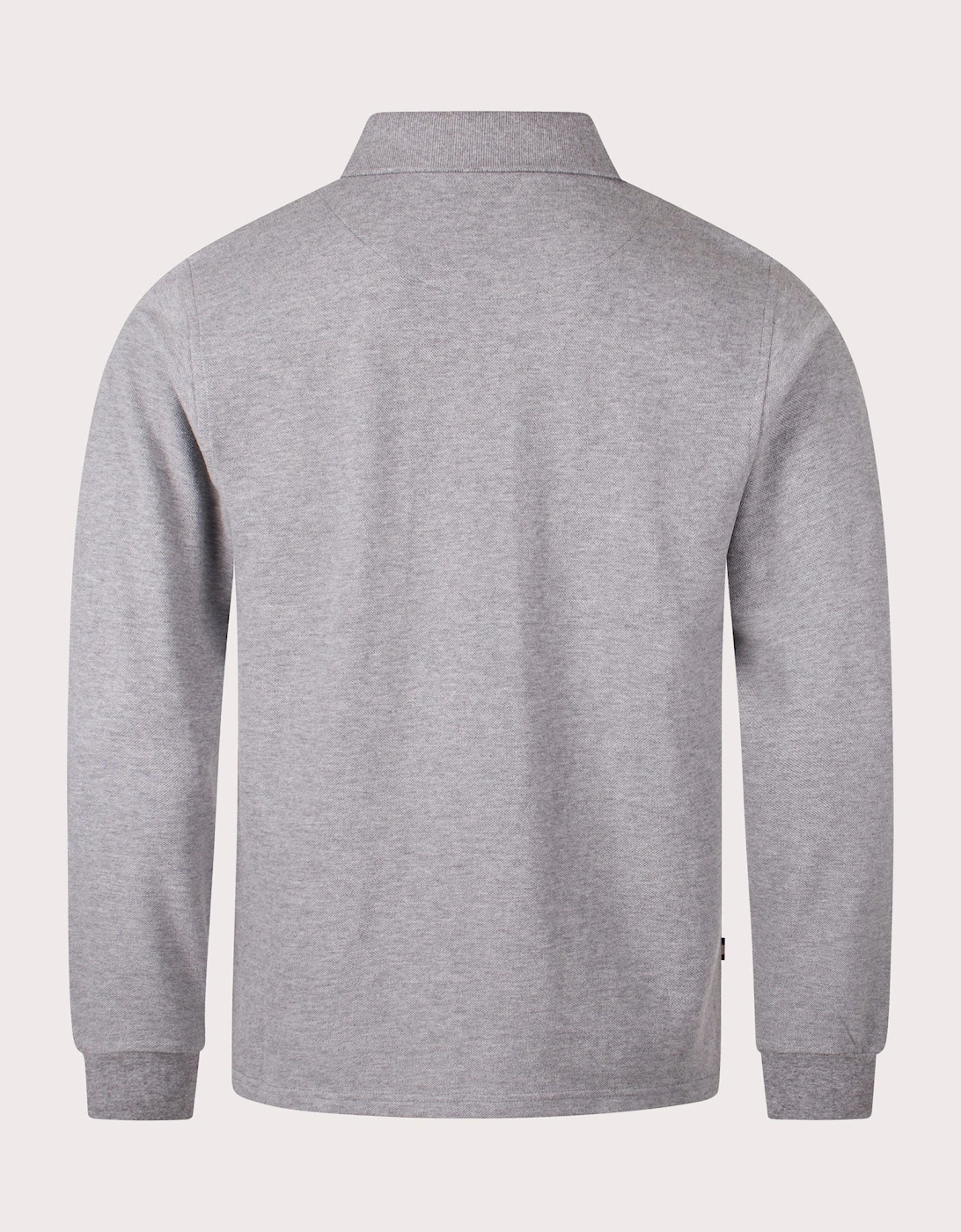 Stripes Piquet Long Sleeve Polo Shirt