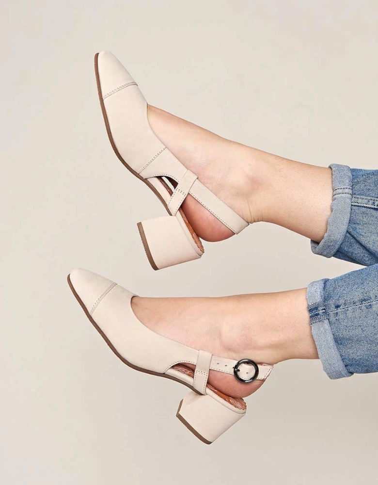 'Emiko' Nubuck Slingback Court Heels