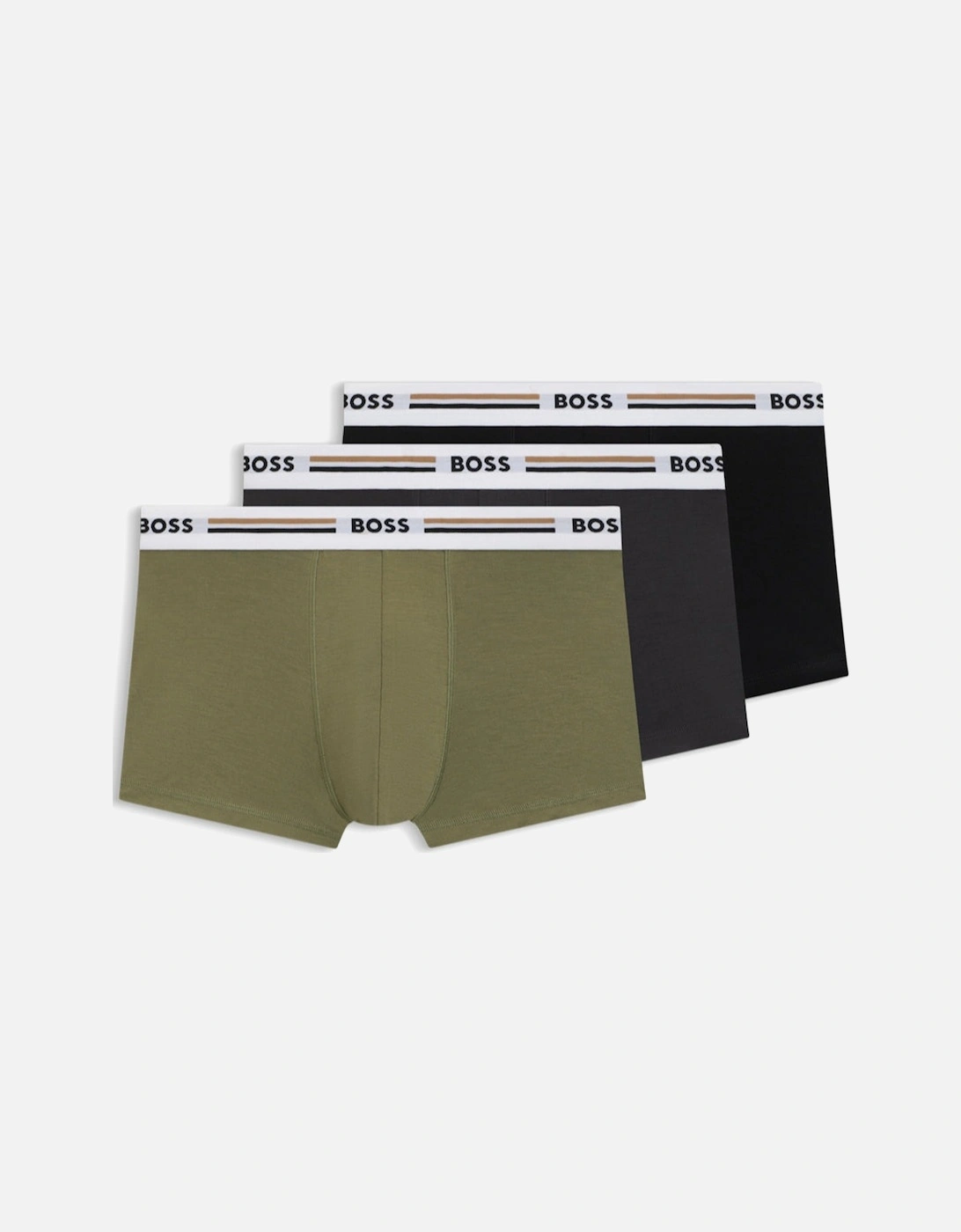 BOSS 3-Pack Revive Boxer Trunks, Mutlicolour, 2 of 1