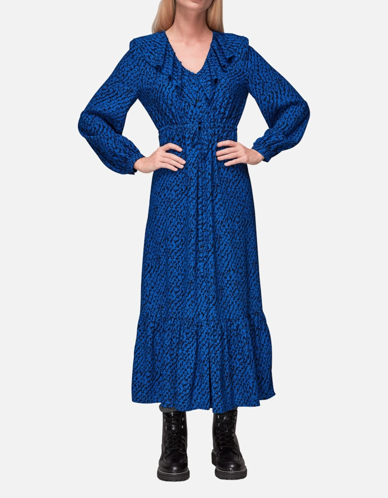 Diagonal Texture Print Dress