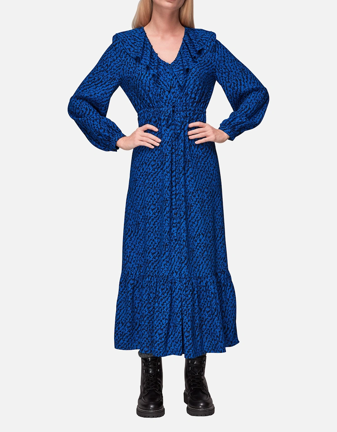 Diagonal Texture Print Dress, 2 of 1