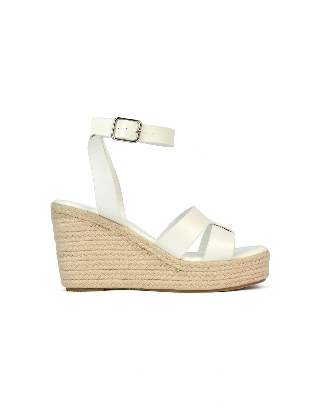 'Kala' Espadrille Strappy Platform Wedge Heel Sandals With Ankle Strap, 2 of 1