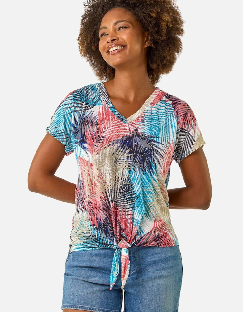 Burnout Cold Shoulder Top