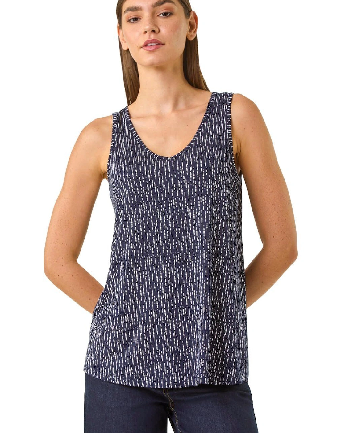 Paisley Print Stretch Cami Top, 2 of 1