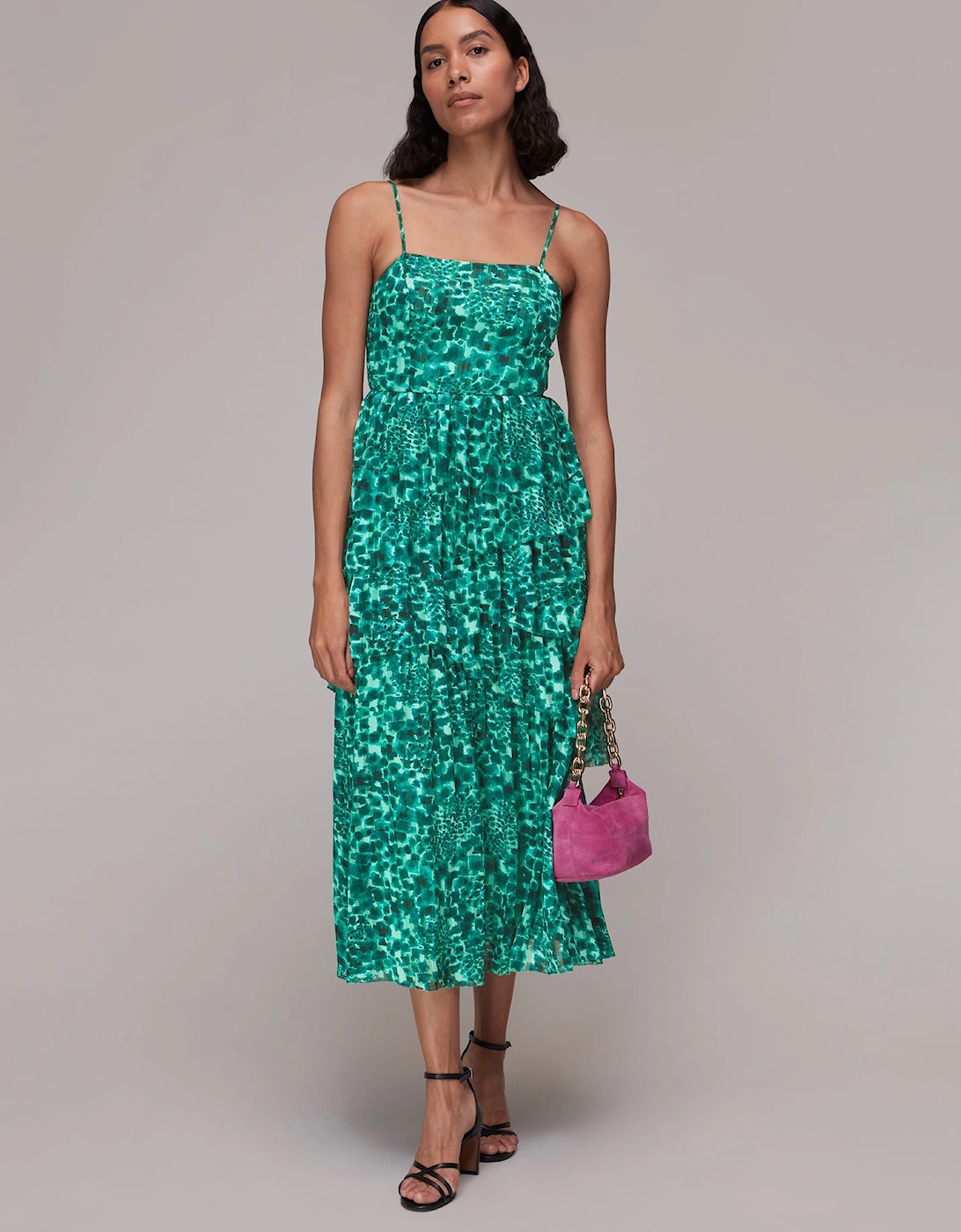 Watercolour Wildcat Tier Dress, 2 of 1