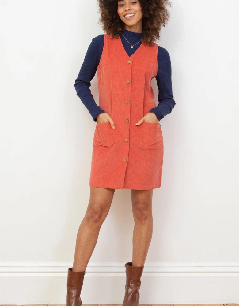 Purewell Cord Pinafore Dress