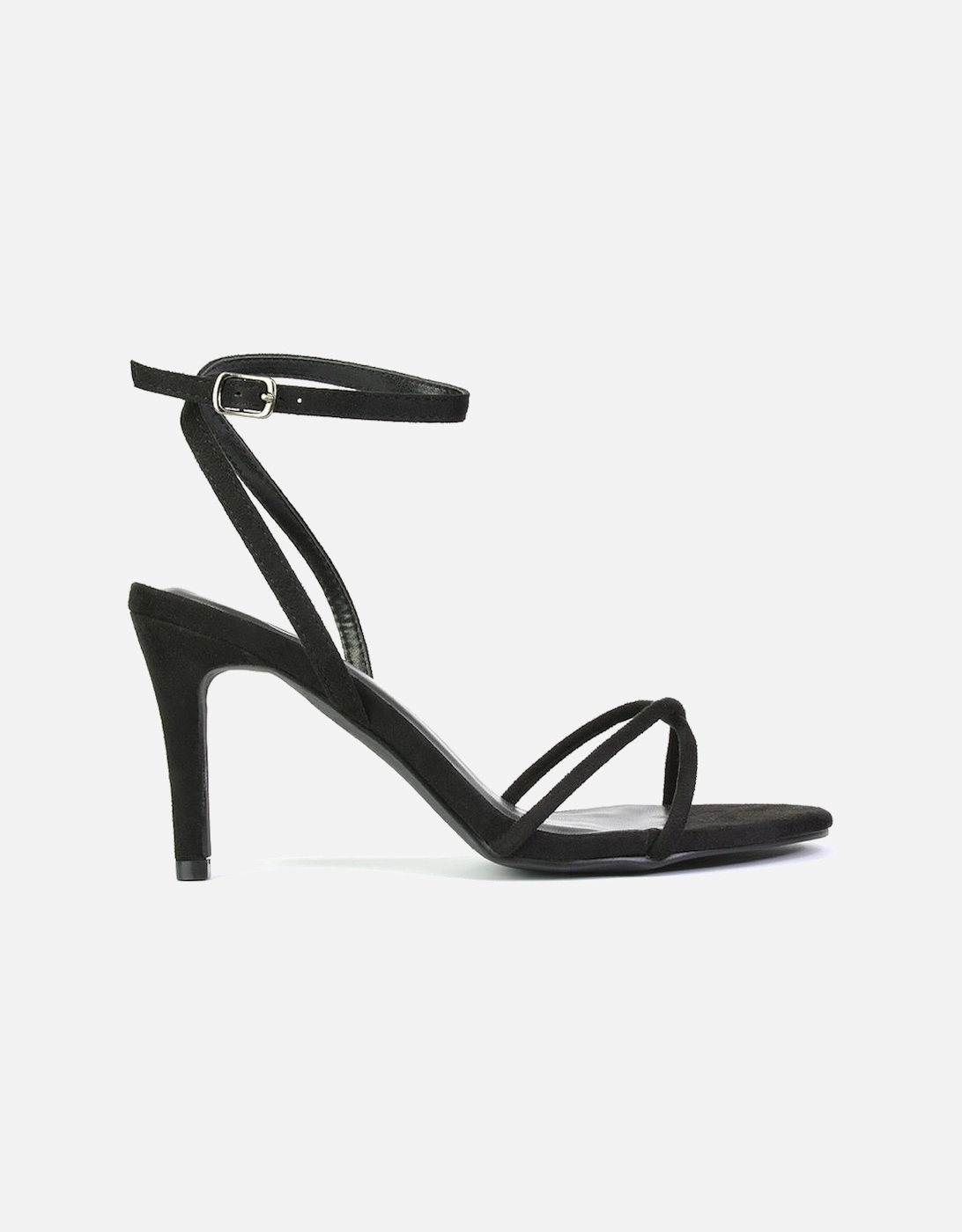 'Ridge' Strappy Round Toe Mid High Heel Stiletto Sandals, 2 of 1