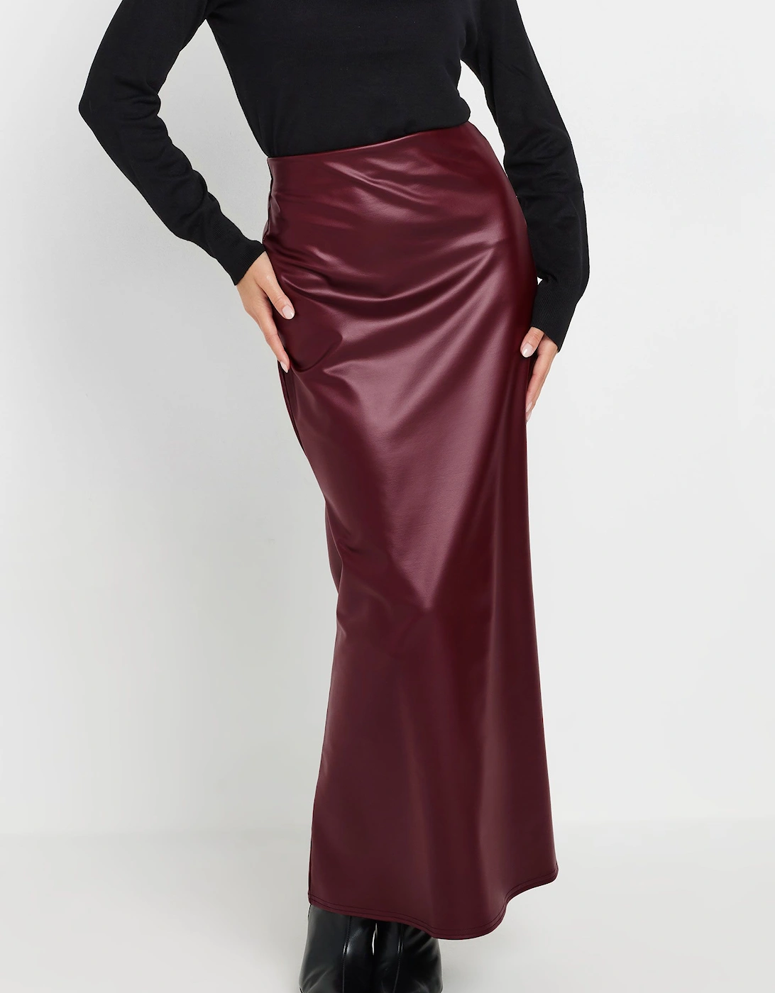 Petite Faux Leather Skirt, 2 of 1