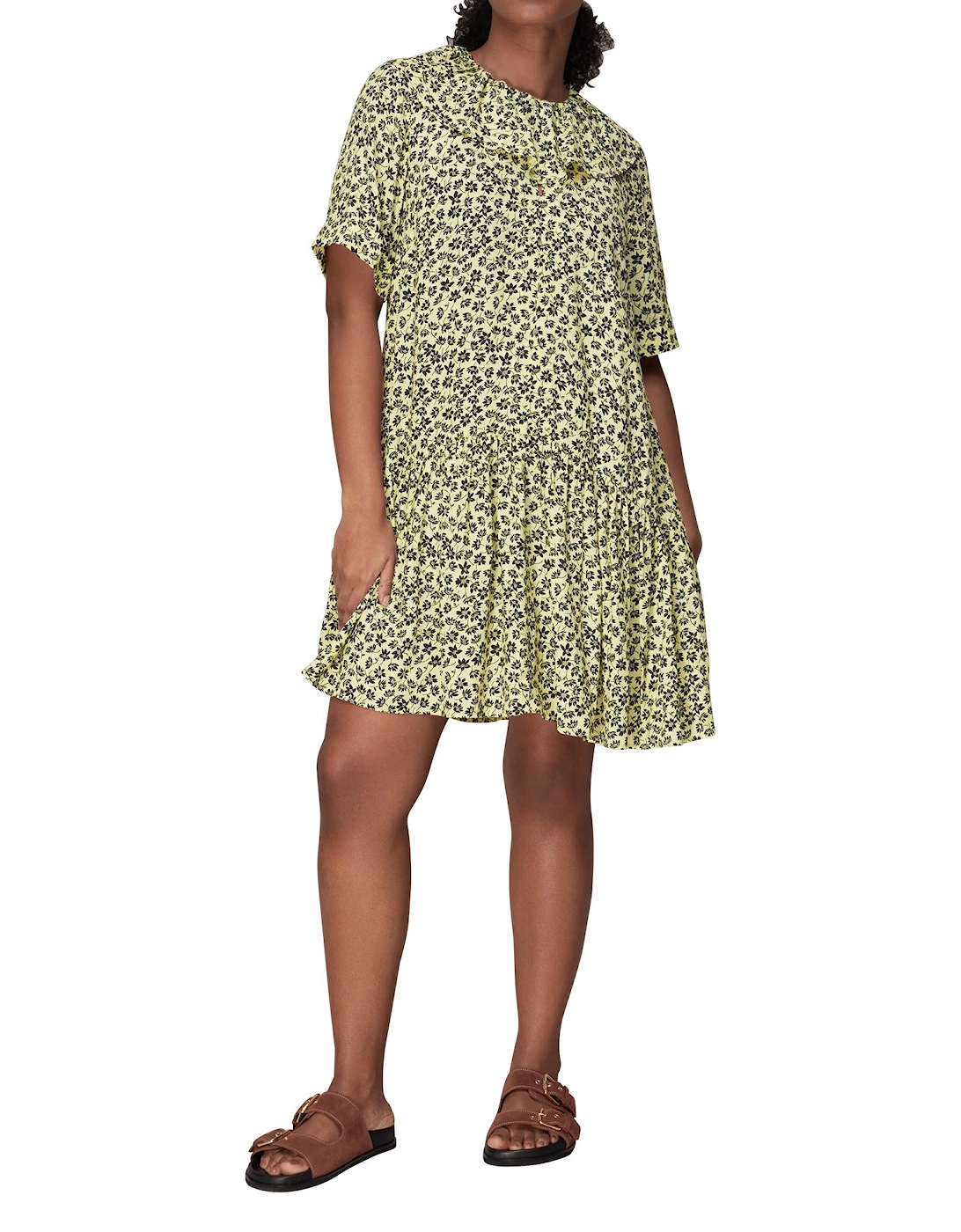 Buttercup Floral Print Dress, 2 of 1