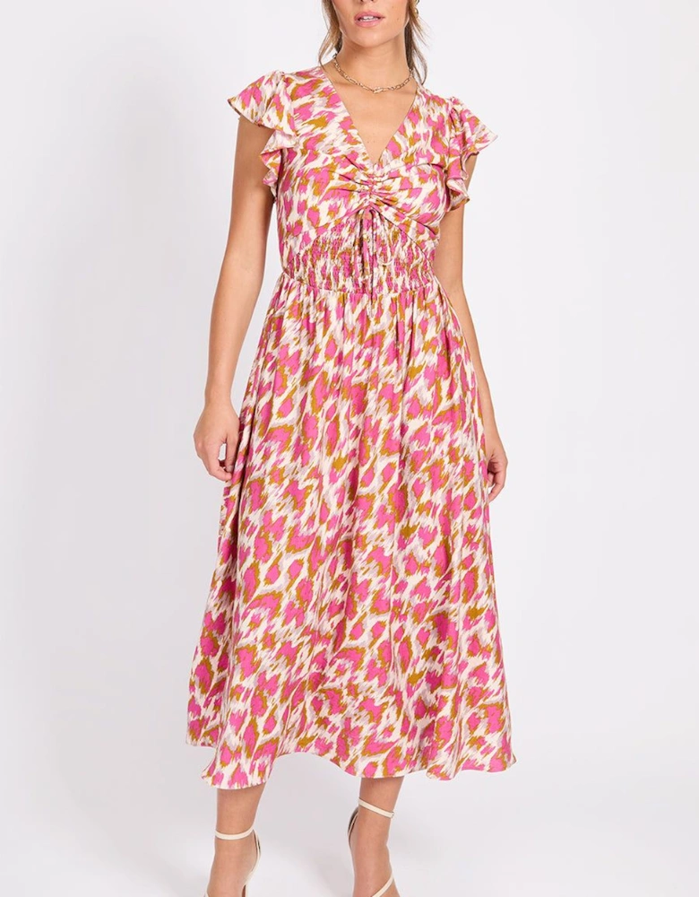 Multi Print Midaxi Dress