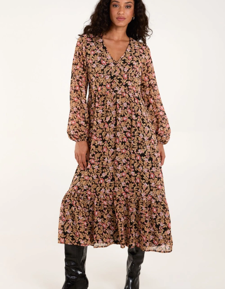 Button Through Midi Dress