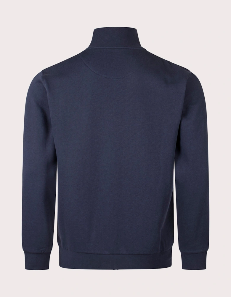 Club Check Shoulder Full Zip Fleece Track Top