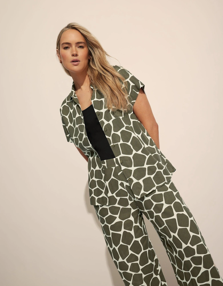 Tall Giraffe Print Shirt