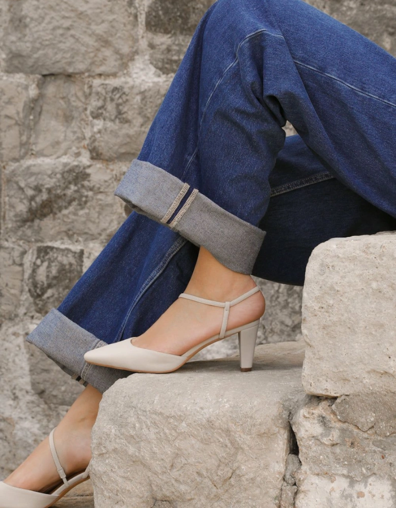 'Kansas' Cross Over Slingback Strap Heels
