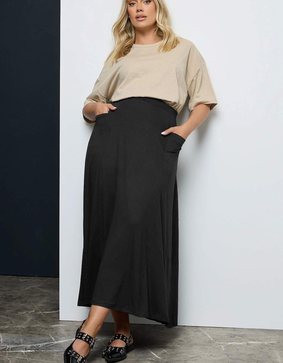Jersey Maxi Skirt, 2 of 1