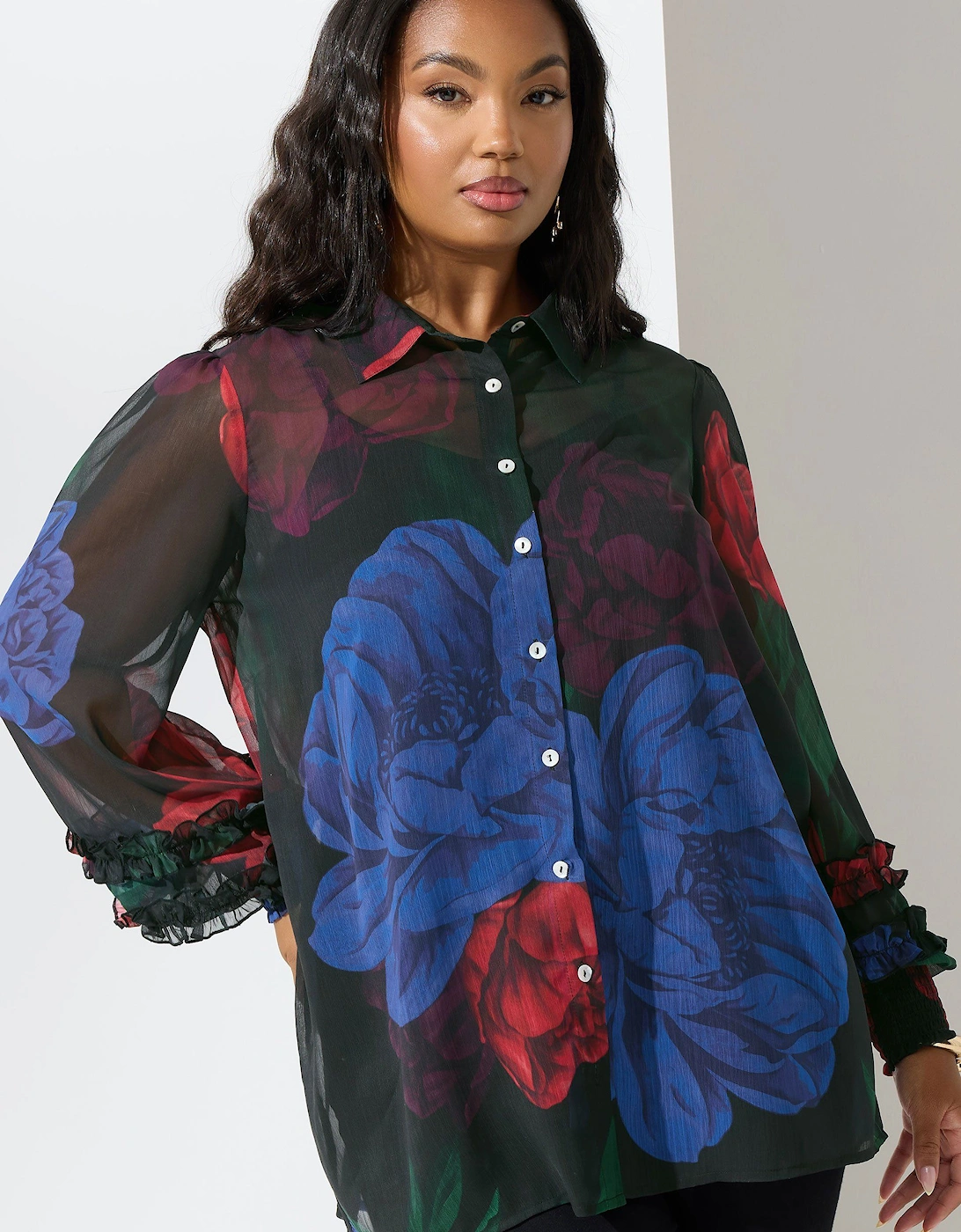 Ruffle Cuff Shirt, 2 of 1