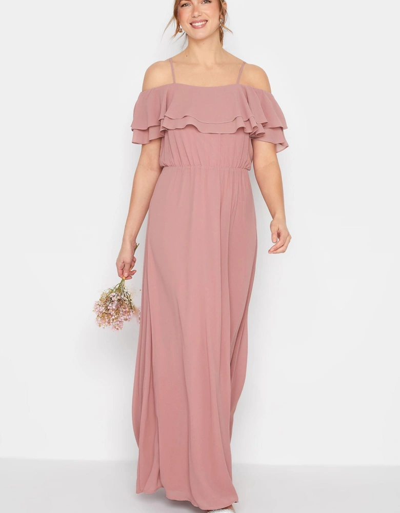 Tall Ruffle Front Maxi Dress