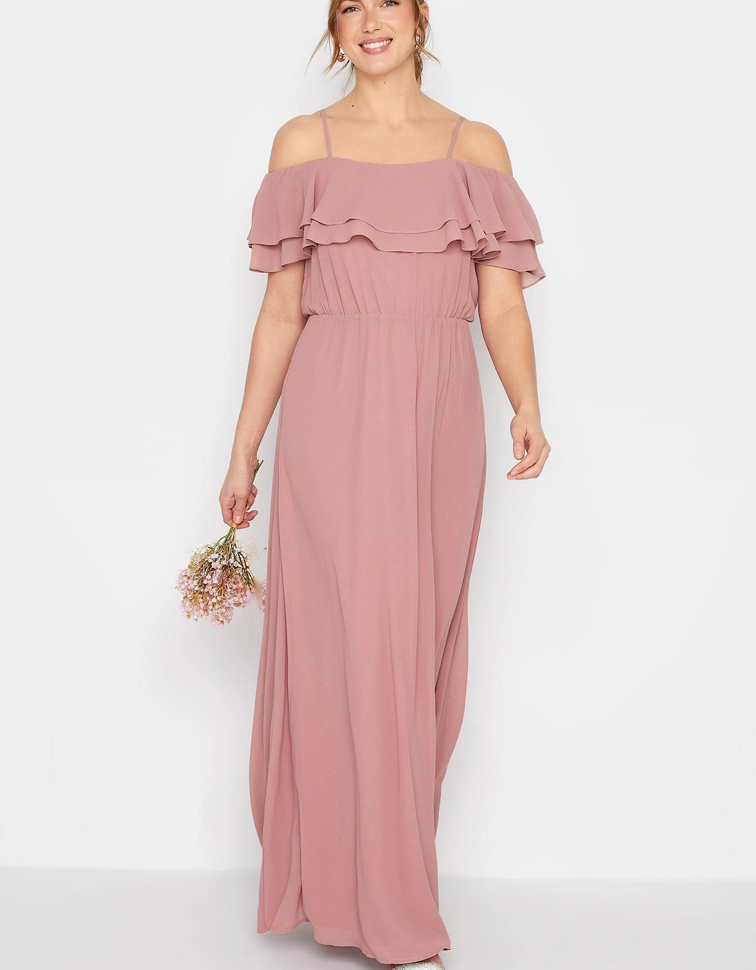 Tall Ruffle Front Maxi Dress, 2 of 1