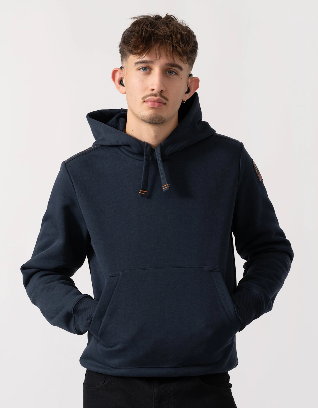 Everest Mens Hooded Sweatshirt - Blue Navy 316, 5 of 4