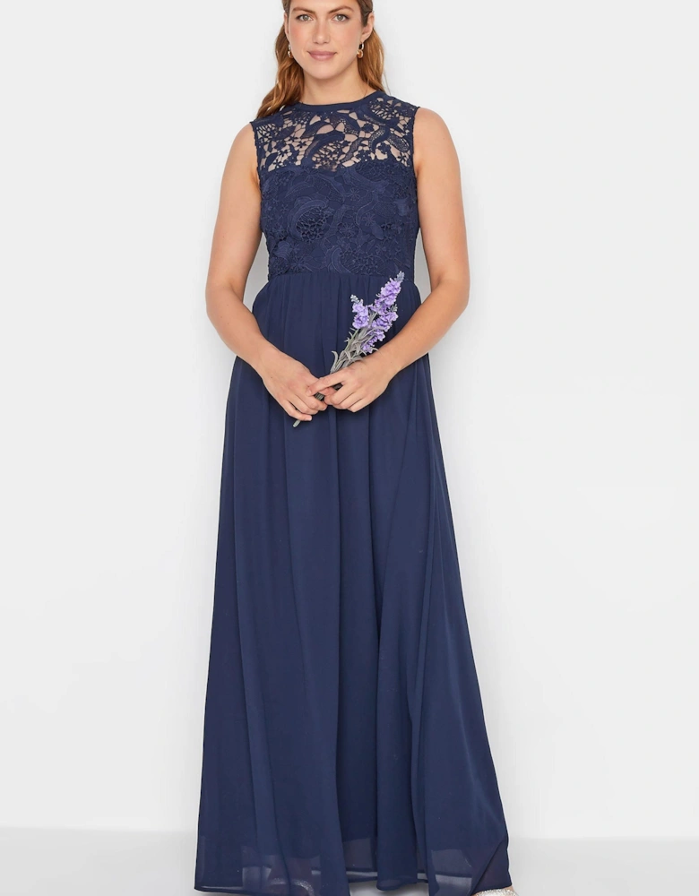 Tall Lace Chiffon Maxi Dress