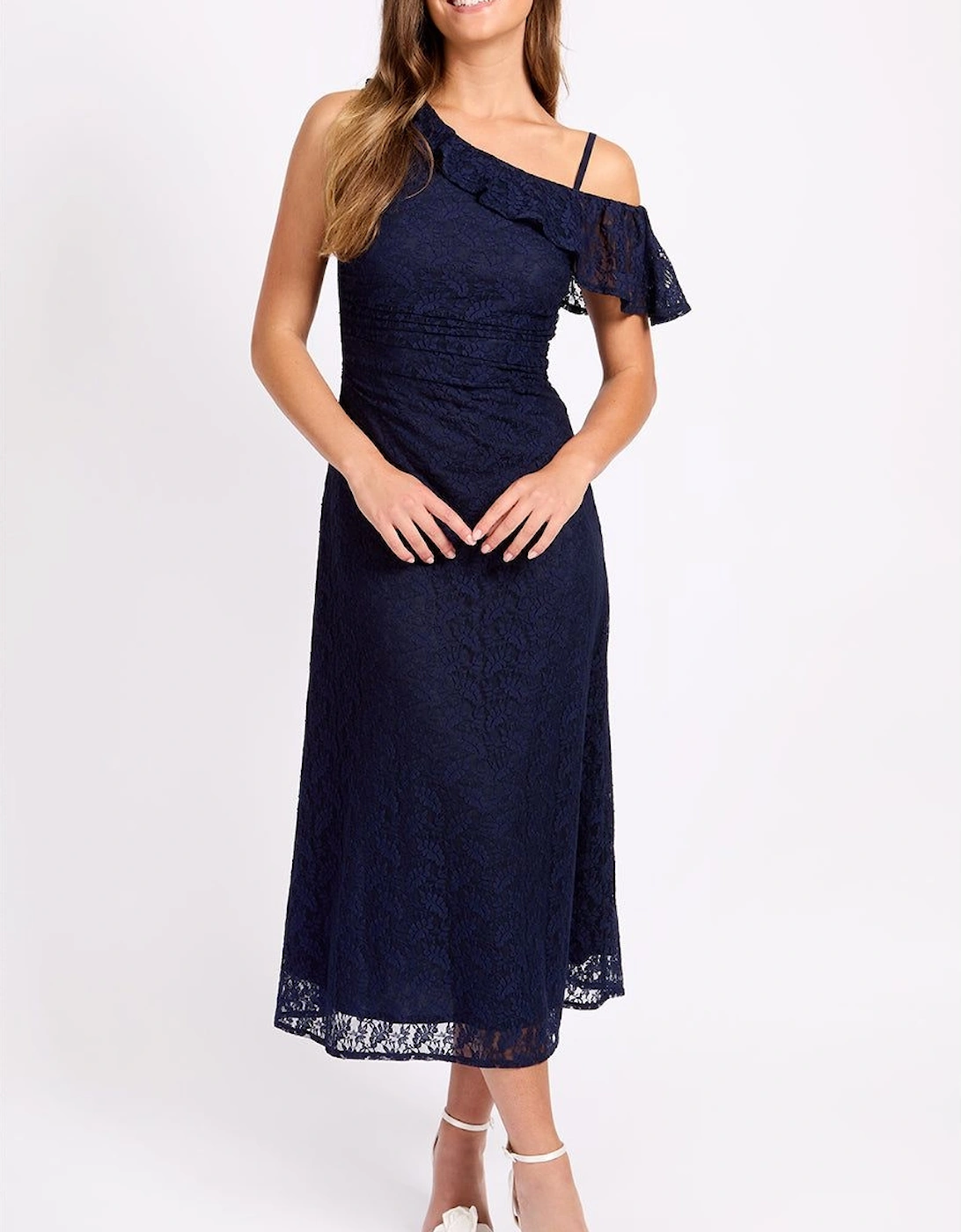Navy Lace Midaxi Dress, 2 of 1