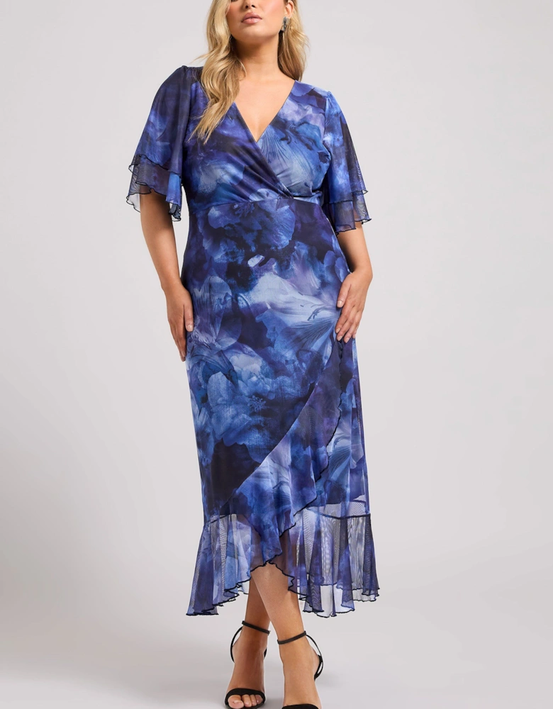 Printed Wrap Dress