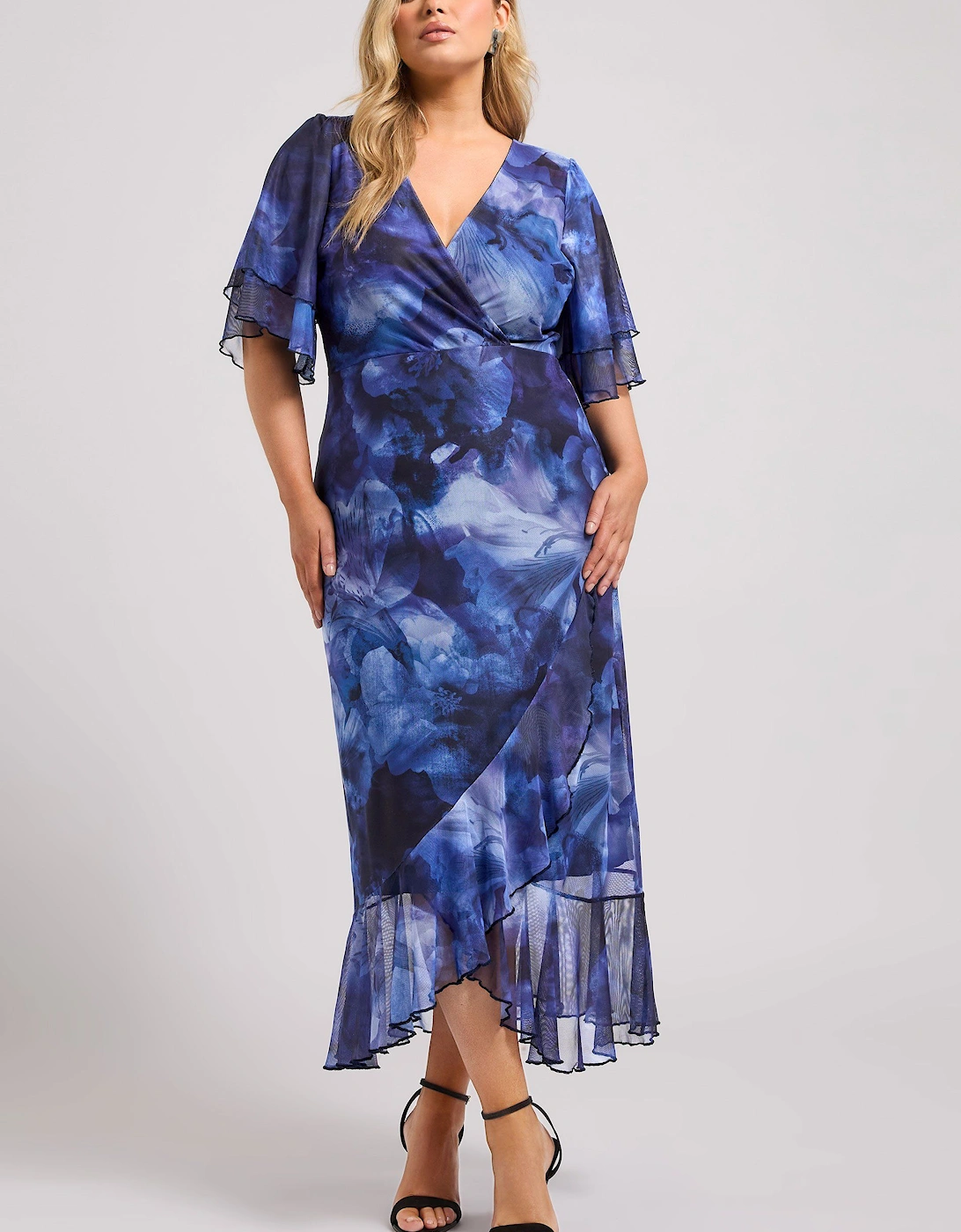 Printed Wrap Dress, 2 of 1
