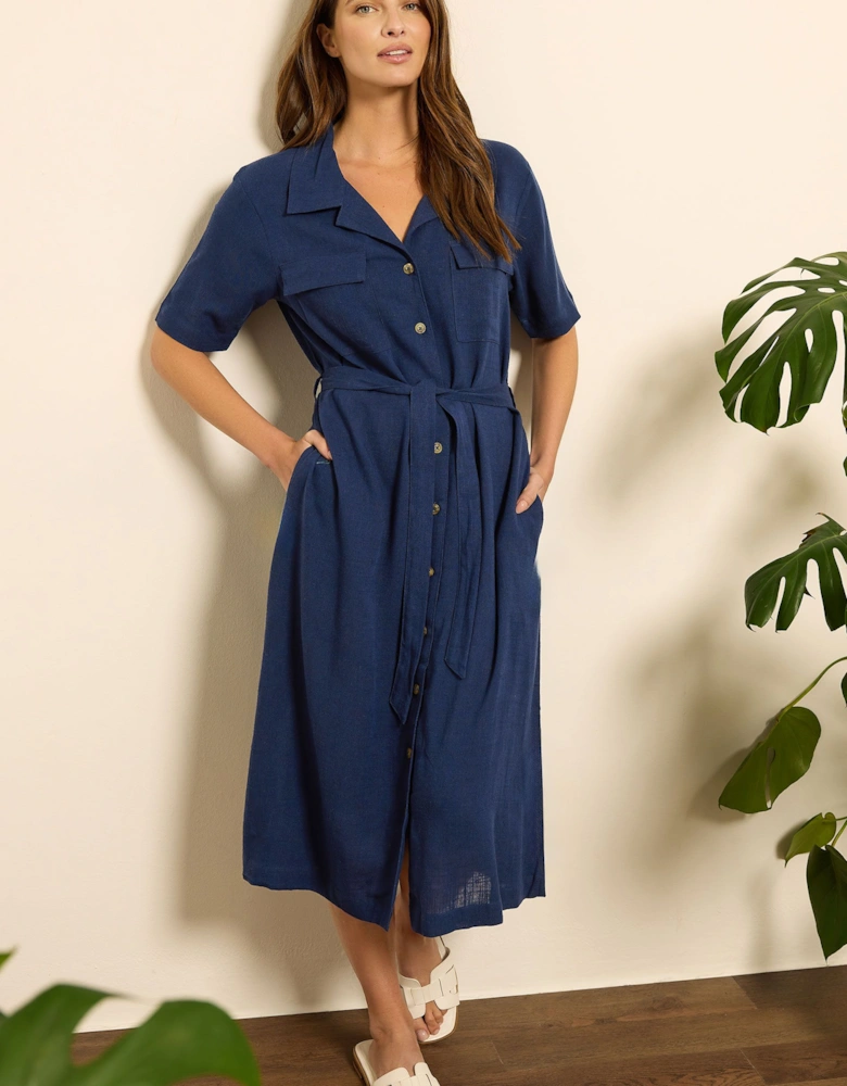 Linen Shirt Dress