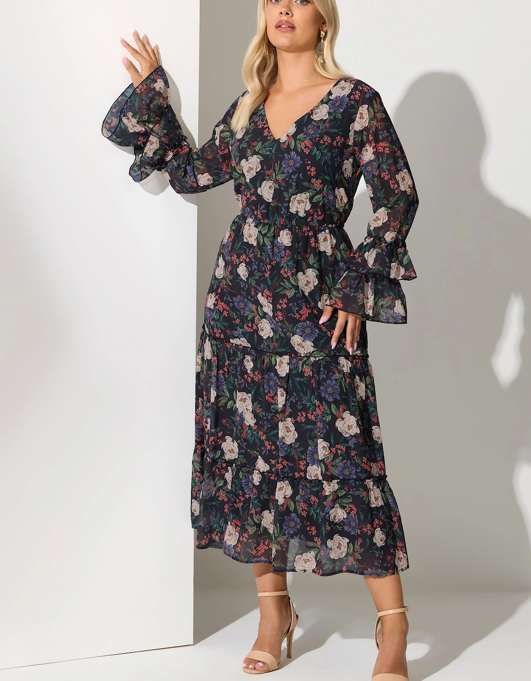 Ruffle Tiered Maxi Dress, 2 of 1
