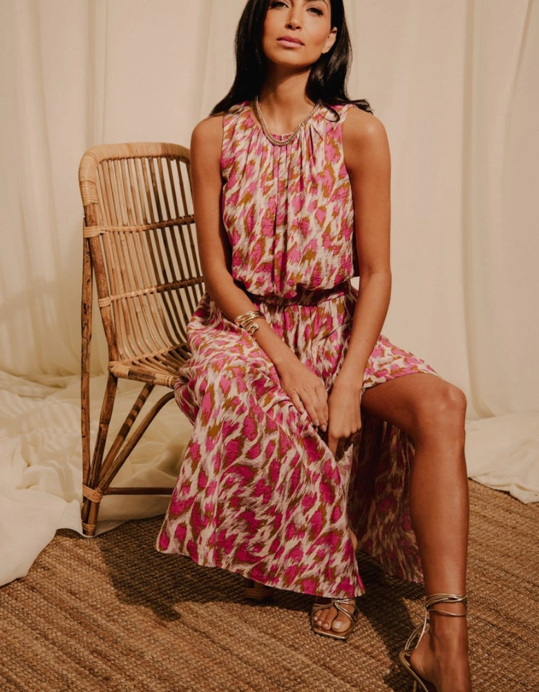 Multi Print Midaxi Skirt