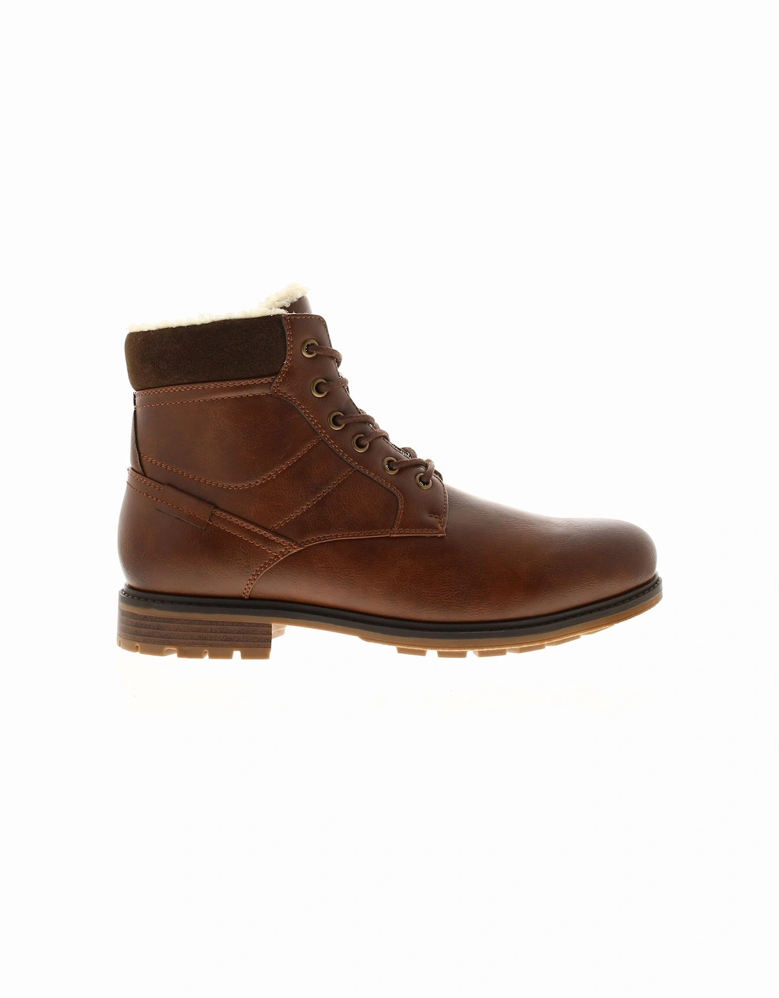 Mens Smart Boots Borg Sock Rookie brown UK Size